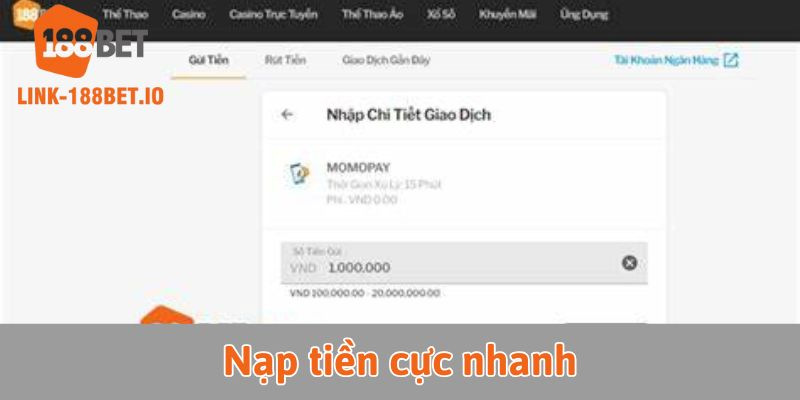 Nạp Rút Tiền 188bet